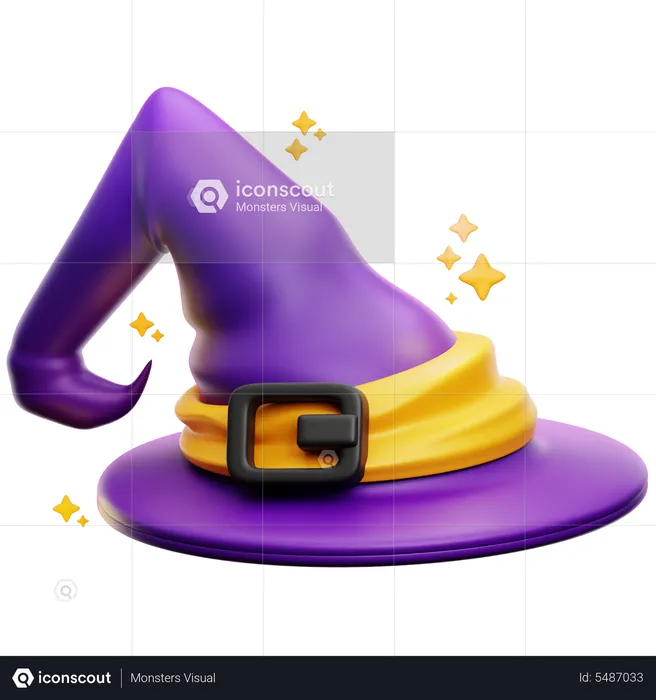 Witch Hat  3D Icon