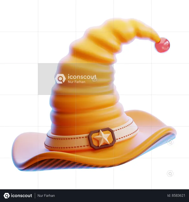 Witch Hat  3D Icon