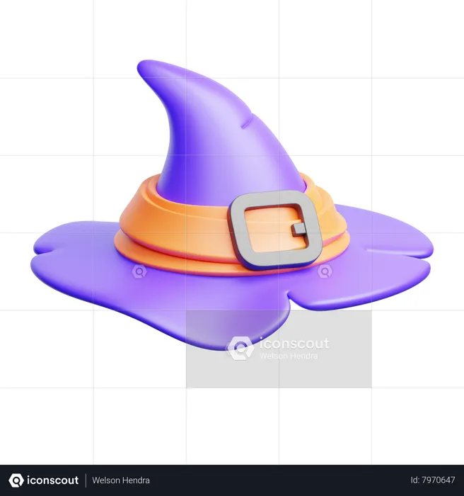 Witch Hat  3D Icon