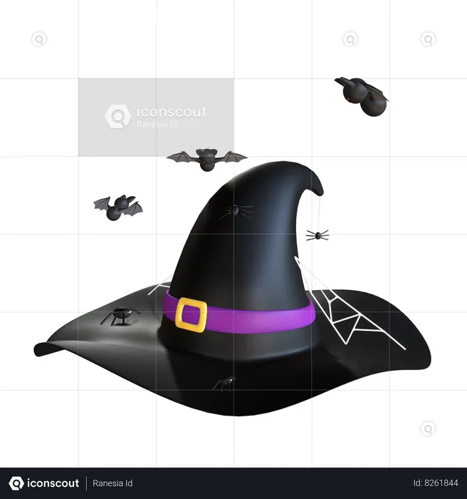 Witch Hat  3D Icon