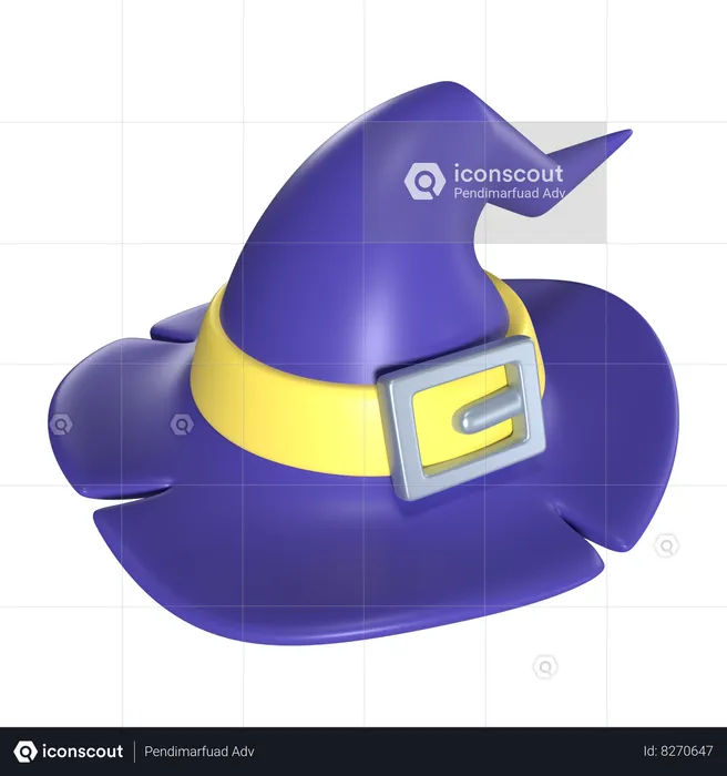 Witch Hat  3D Icon