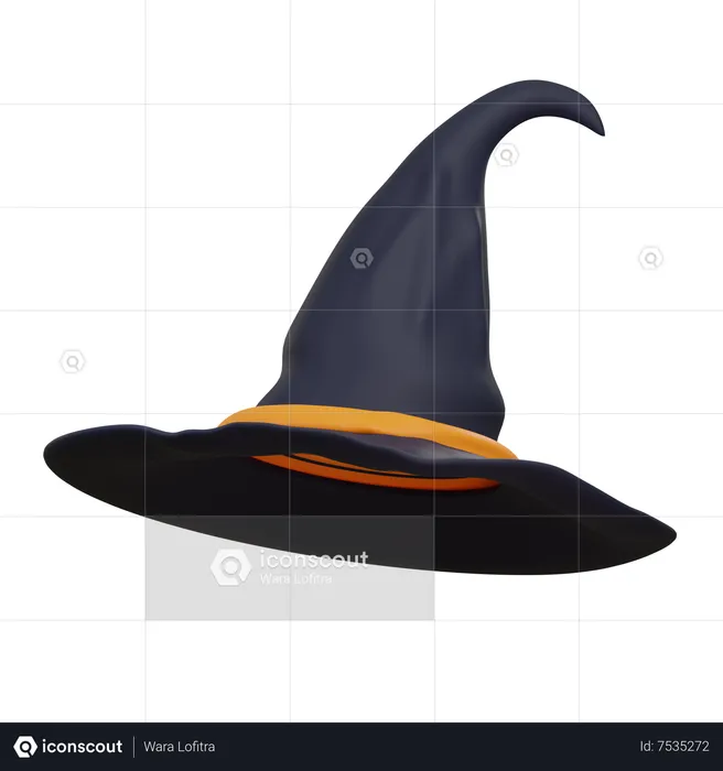 Witch Hat  3D Icon