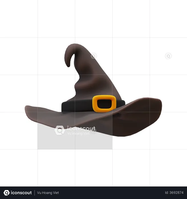 Witch Hat  3D Illustration