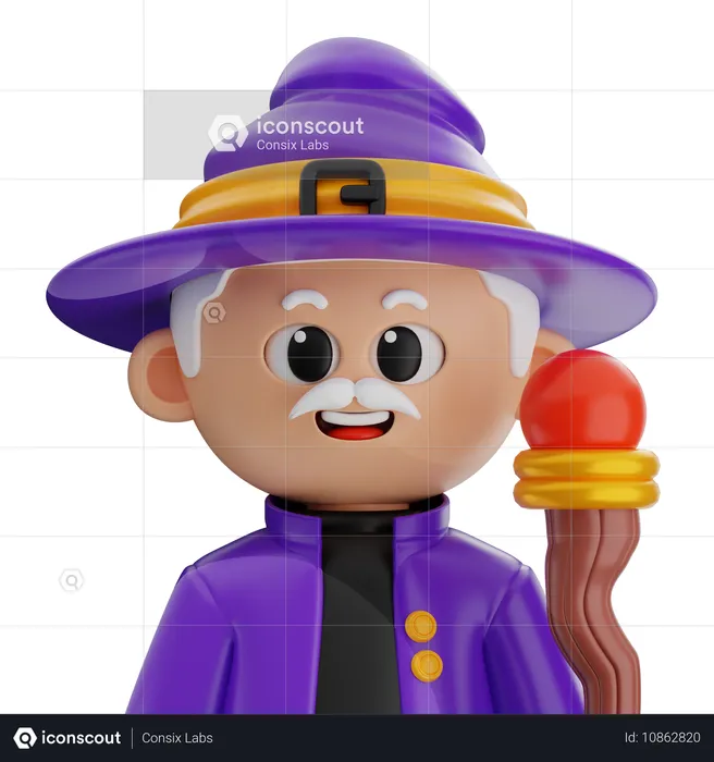 Wizard  3D Icon