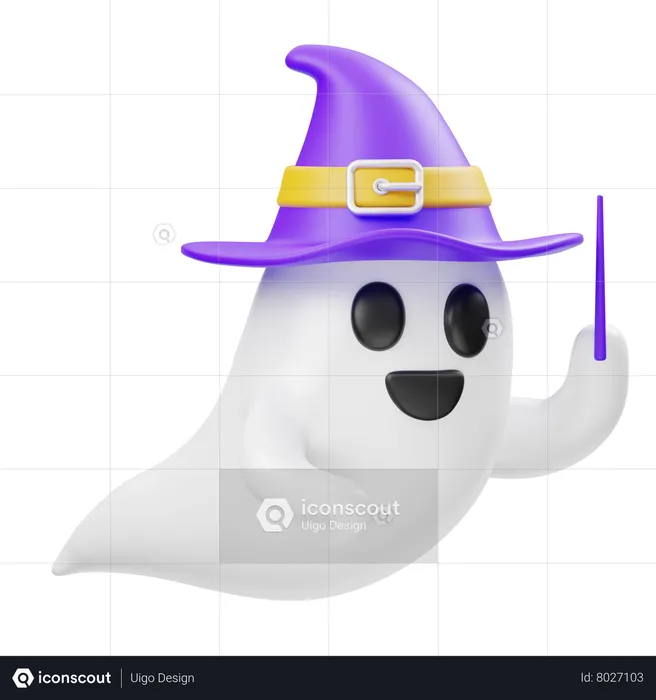 Wizard Ghost  3D Icon