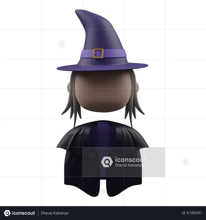 Wizard Lady  3D Icon