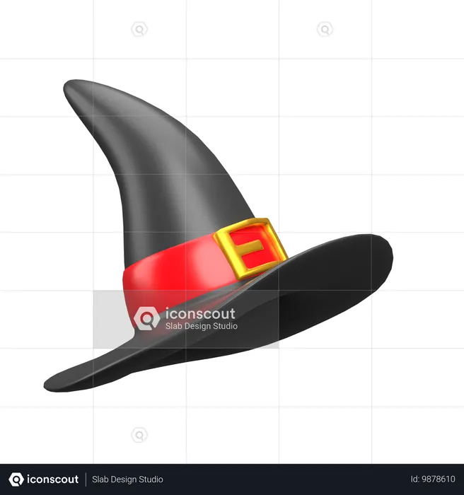 Wizart Hat  3D Icon