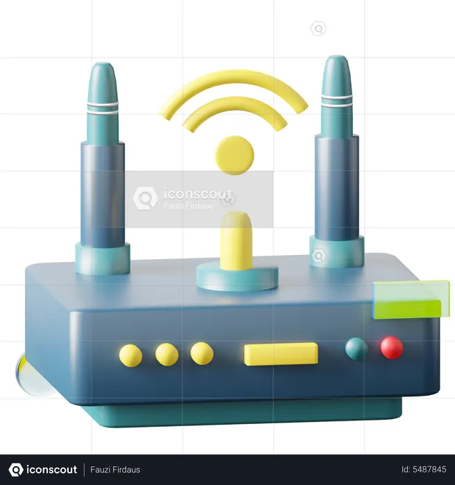 WLAN-Gerät  3D Icon