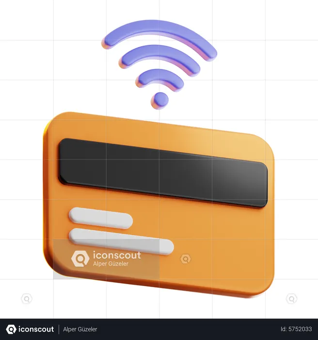 WiFi-Karte  3D Icon