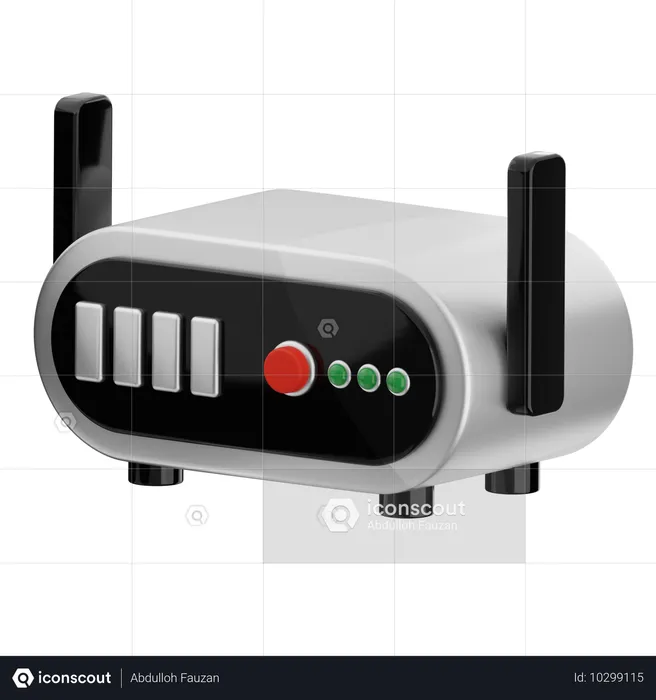 Wlan Router  3D Icon