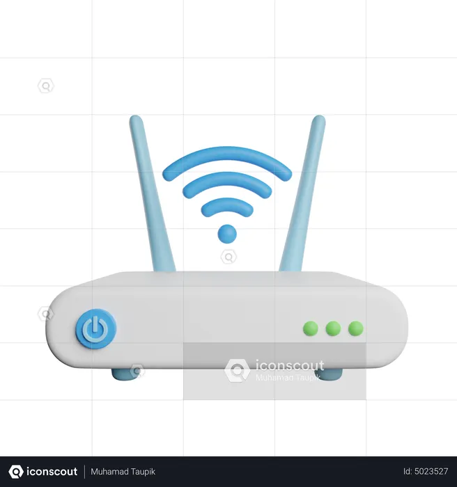 Wlan Router  3D Icon