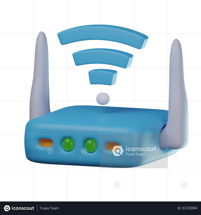 Wlan Router  3D Icon