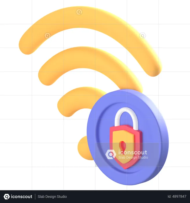 WLAN-Sperre  3D Icon