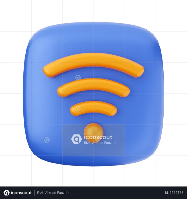 WLAN-Signal  3D Icon