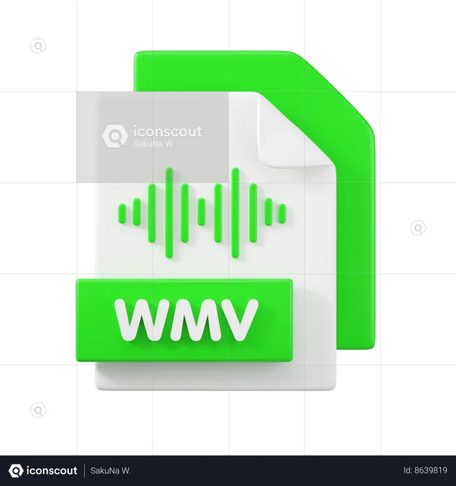 WMV File  3D Icon