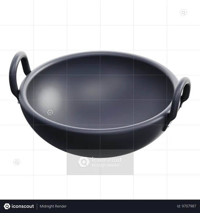 Wok  3D Icon