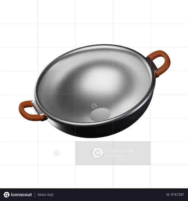 Wok  3D Icon