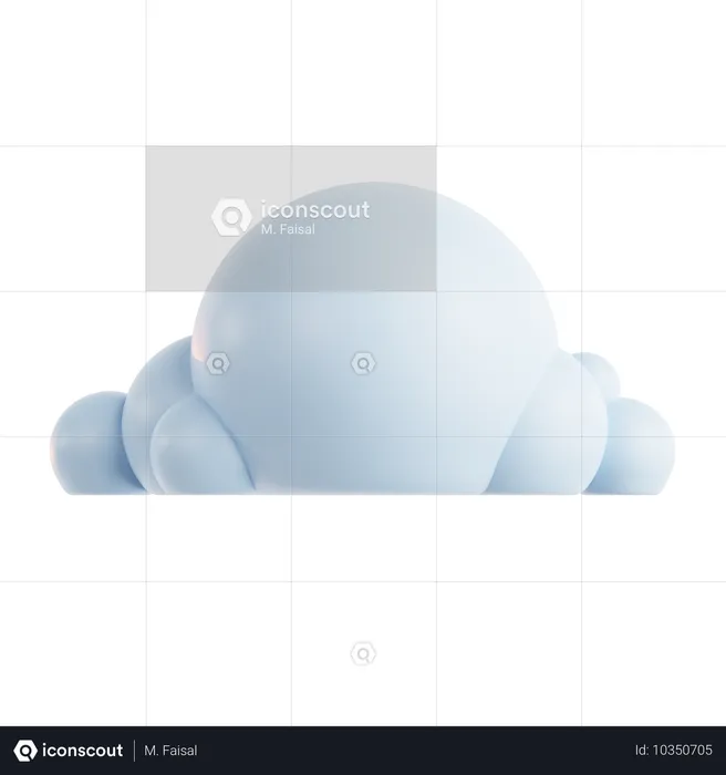 Wolke  3D Icon