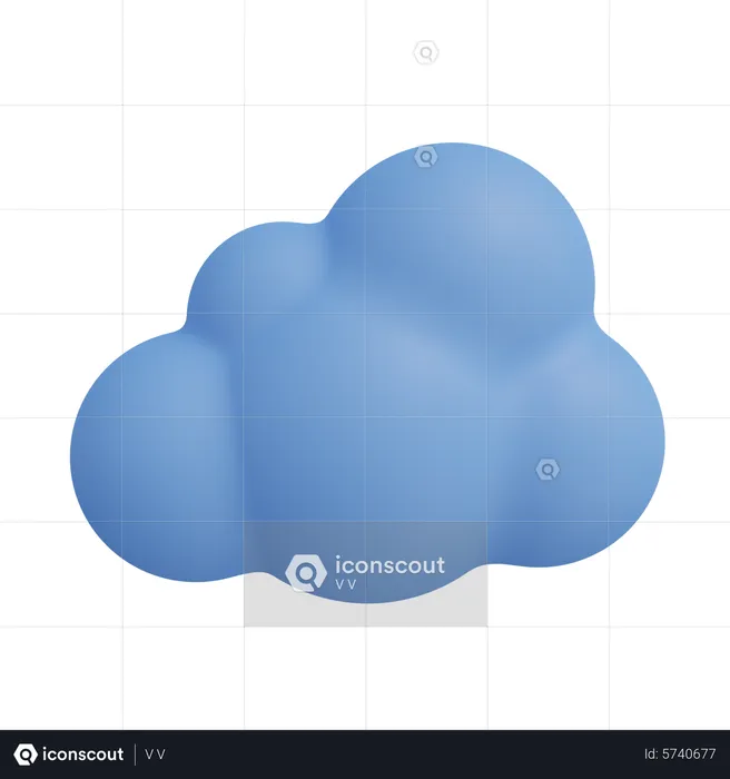 Wolke  3D Icon