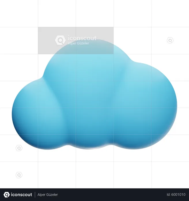 Wolke  3D Icon