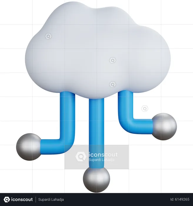 Wolke  3D Icon