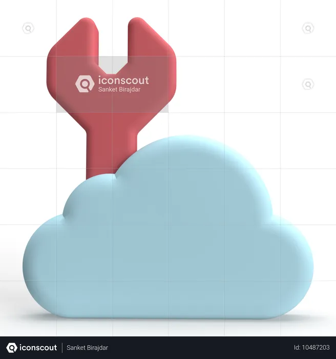 Wolkeneinstellung  3D Icon