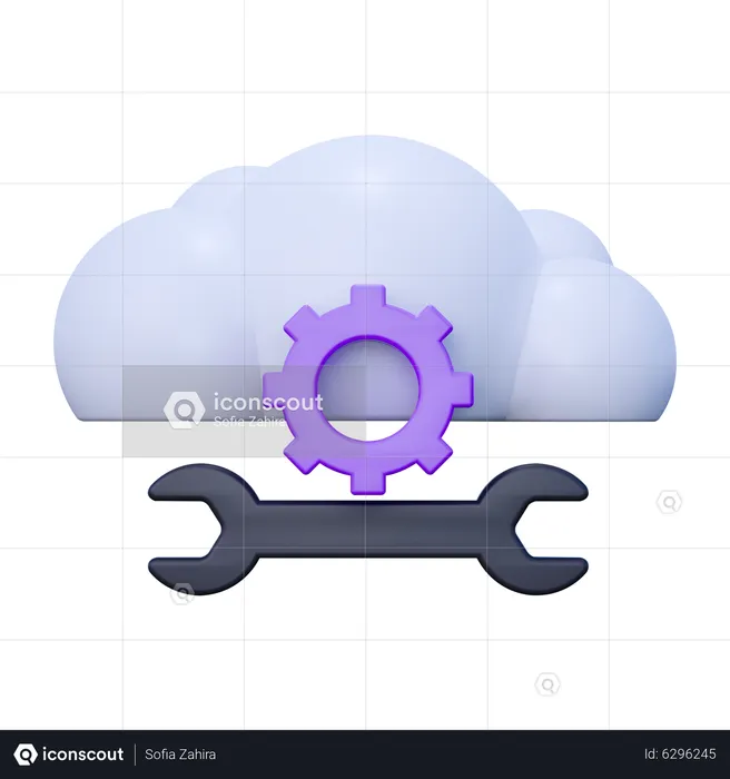 Wolkeneinstellung  3D Icon