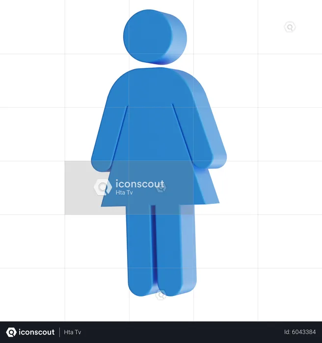 Woman  3D Icon