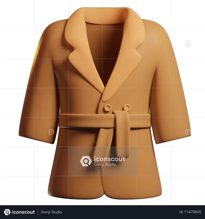 Woman Coat  3D Icon