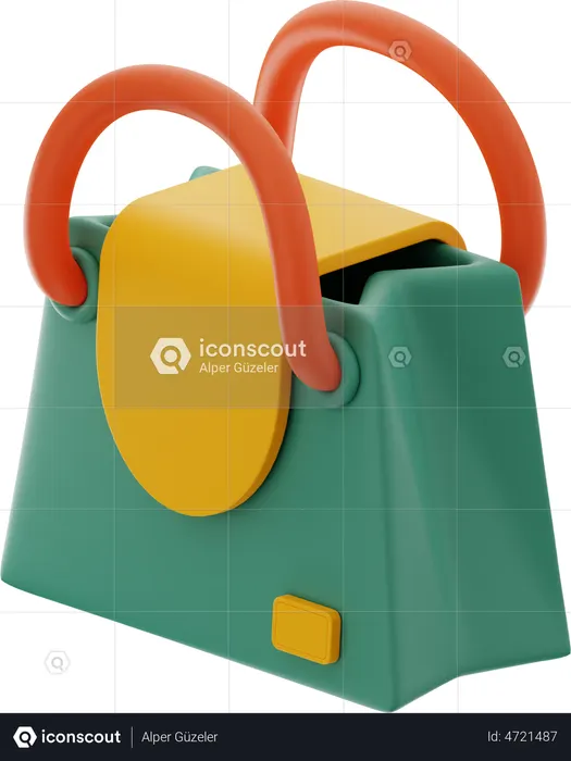 Woman Purse  3D Illustration