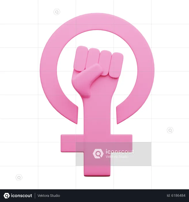 Woman Rights  3D Icon