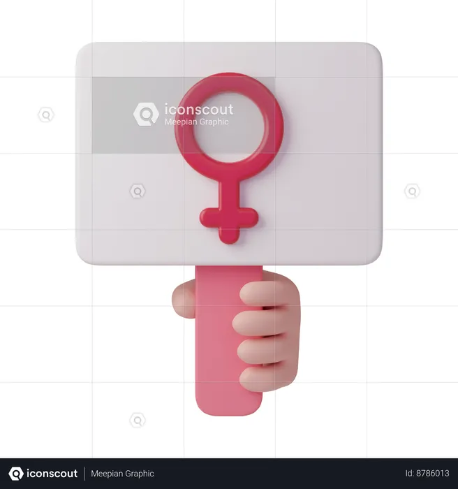 Womans Day Board  3D Icon