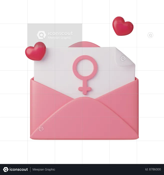 Womans Day Invitation  3D Icon