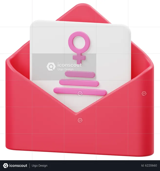 Womans Day Invitation  3D Icon