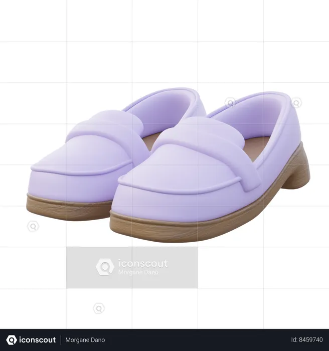 Women Loafers  3D Icon