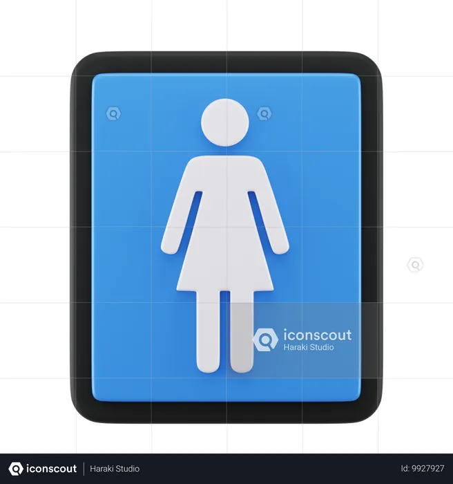女性のサイン  3D Icon