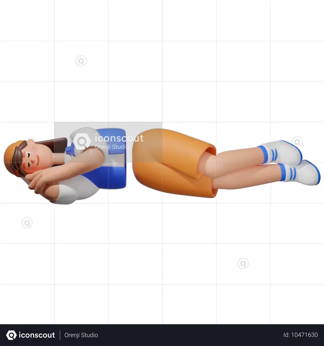 Women Sleeping Relax  3D Icon