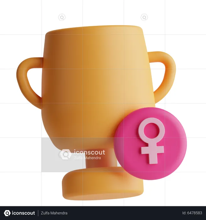Women Trophy  3D Icon