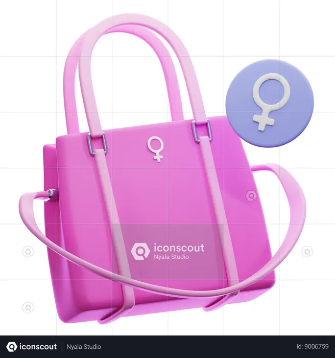 Womens Bag  3D Icon