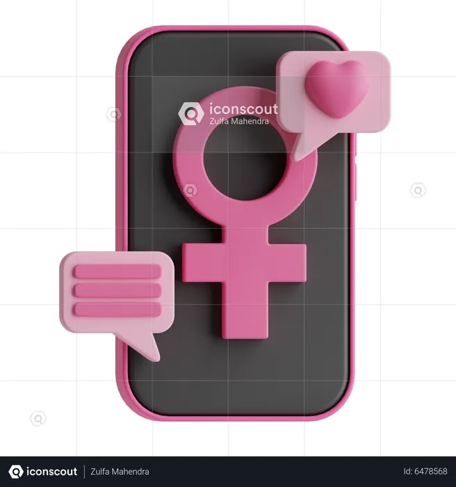 Womens Day Message  3D Icon