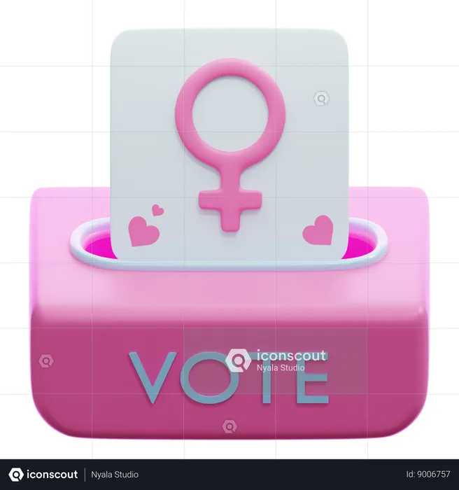 Womens Suffrage  3D Icon