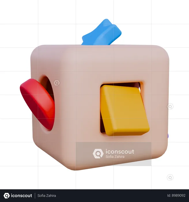 Wood Educational Toy  3D Icon