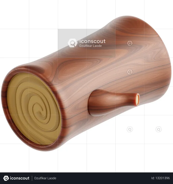 Wood Log  3D Icon