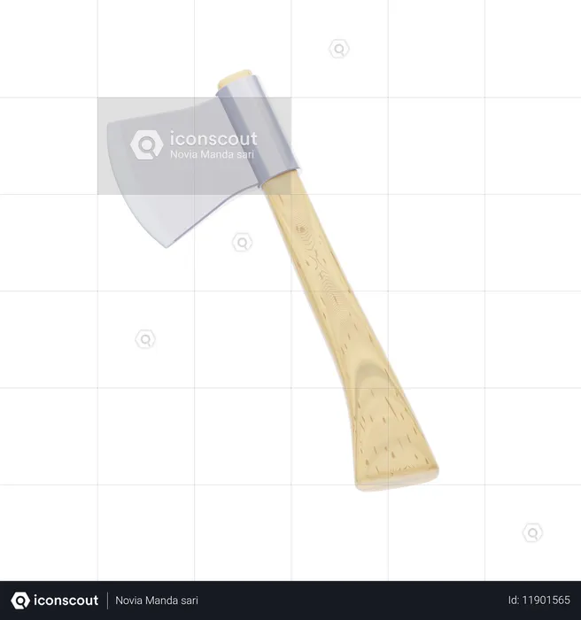 Wooden Axe  3D Icon