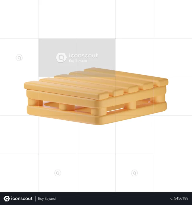 Wooden Pallets  3D Icon