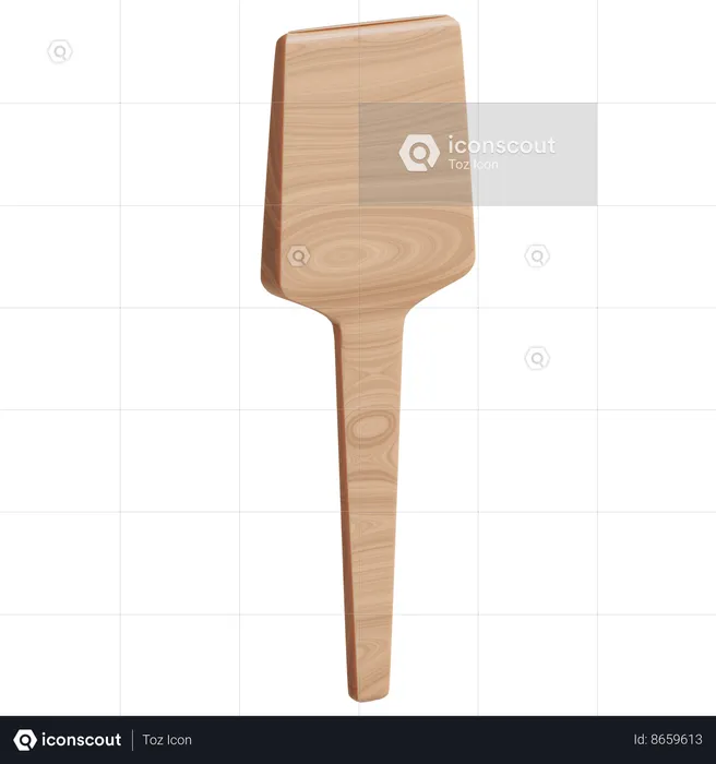 Wooden Spatula  3D Icon