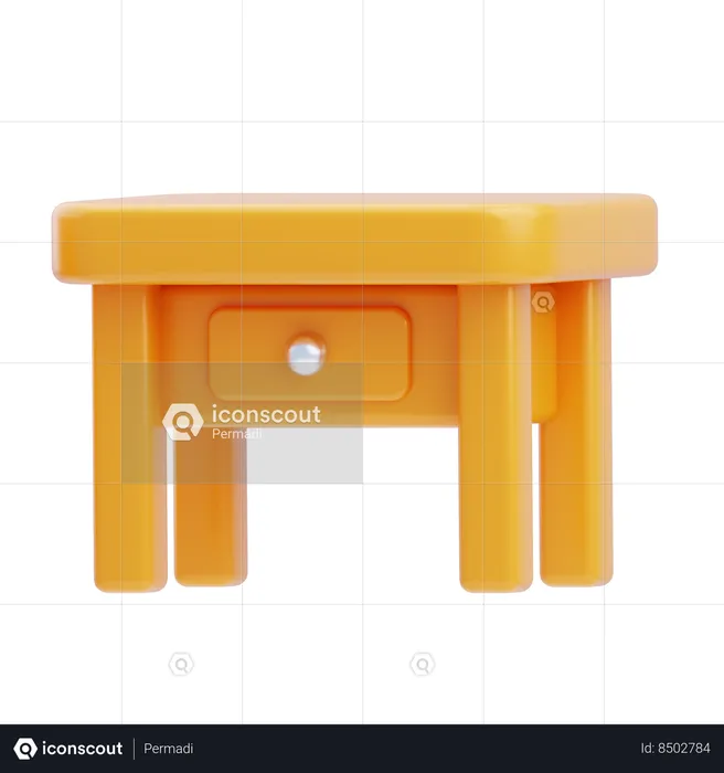 Wooden Table  3D Icon