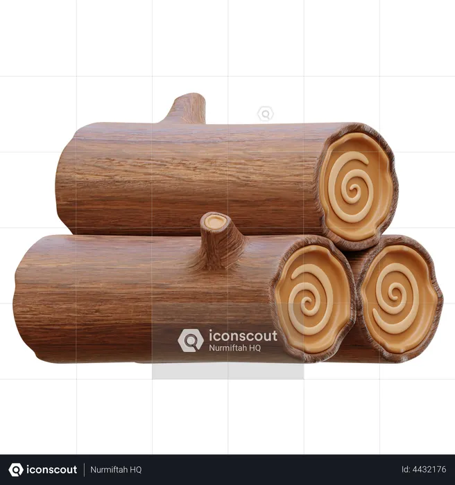 Woodpile  3D Icon