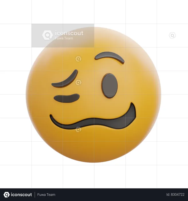 Woozy Face Emoji 3D Icon