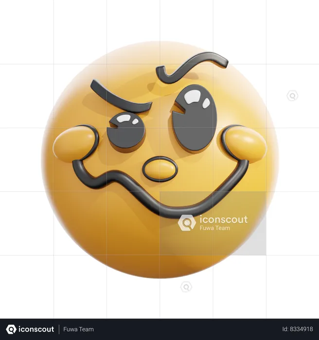Woozy face Emoji 3D Icon
